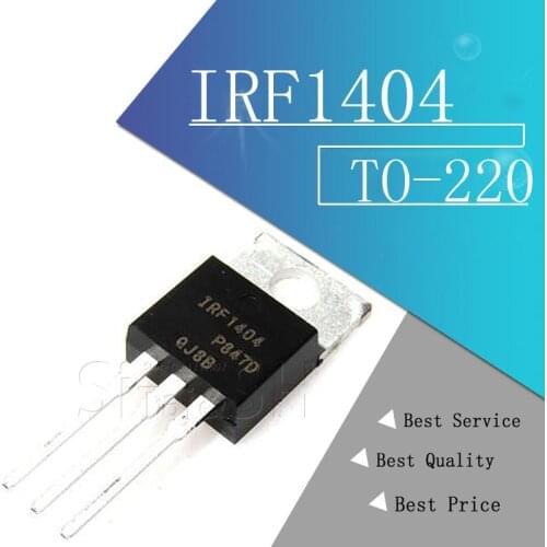 10pcs/lot IRF1404 channel field-effect tube 40V/162A/0.004 Ou tube TO-220 100% new original