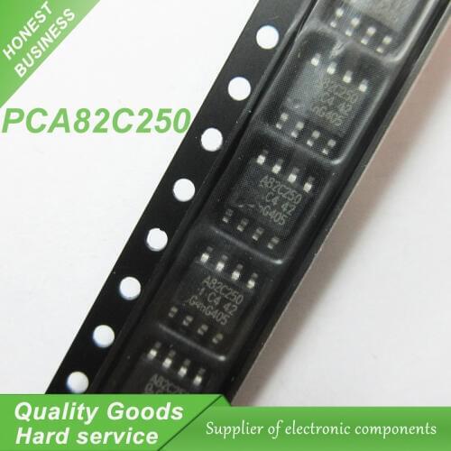 10pcs PCA82C250 A82C250 82C250 SOP-8 CAN Interface IC CAN CTRLR 170uA 5V new original
