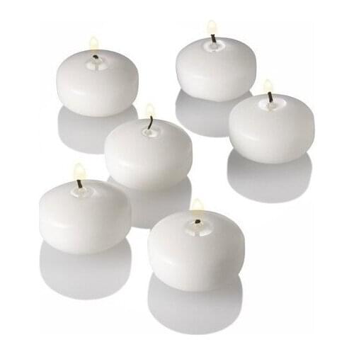 12 li White Floating Candle candles and scents свечи и ароматы velas y aromas