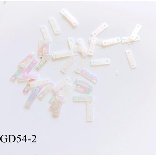20g/bag Nail Art 2.5*9MM Rectangle Glitter Pieces Nail Art Decoration GD54