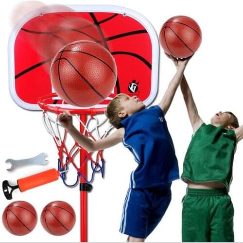 Boy Training Practice Accessories 1.2/1.5/1.7/2.0 M Basketball Shoot Sport Outdoor Indoor Toys with Pump Ball Height Adjustable