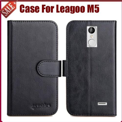 Leagoo M5 Case New Arrival 6 Colors High Quality Flip Leather Exclusive Protective Cover For Leagoo M5 Case Phone Bag