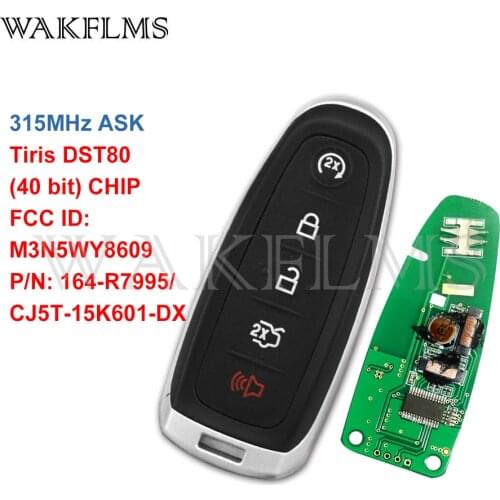 For Ford Escape Focus C-max Maverick 2013 2014 2015 2016 2017 2018 2019 M3N5WY8609 164-R7995/CJ5T-15K601-DX 315MHz Smart car key