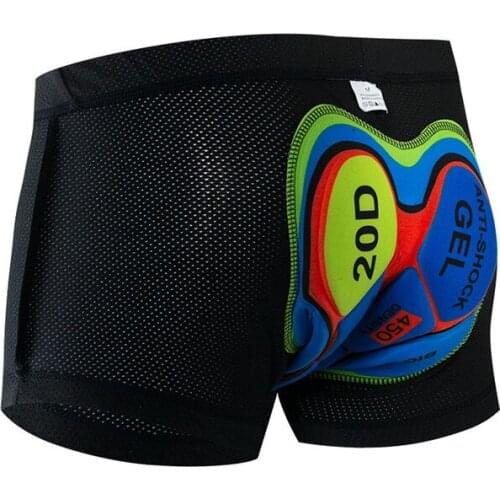 Breathable Cycling Shorts Cycling Underwear 20D Gel Pad Shockproof Cycling Underpants MTB Bike Bicycle Riding Shorts велосипедки