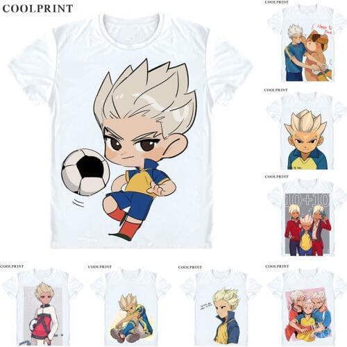 Coolprint Gouenji Shuuya T Shirt Inazuma Raimon Eleven Japan Men Casual TShirt Premium T-Shirt Printed Short Sleeve Shirts