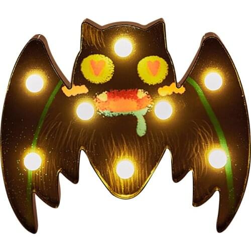 Halloween Lighting Bat Indoor Decoration Luminescence Modeling Lights Halloween Home Pumpkin Terror