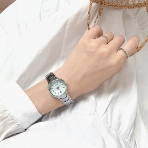 Classic Silver Women Watches Fashion Casual Stainless Steel Ladies Quartz Wristwatches Simple Female Watch Zegarek Damski