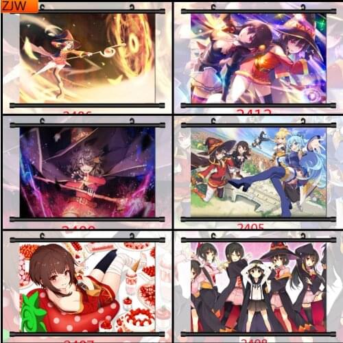 KonoSuba Megumin Aqua Dustiness Yunyun Anime Diamond Painting Diamond Inlaid Diamond Mosaic Cross Stitch Kits Home Decoration