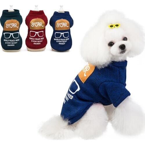 Dog Clothes Pet Puppy Soft Clothes Sweater Jacket Coat Winter Warm Pet Dog Jacket Coat For Small Medium Dogs Puppy Outfit S-2XL