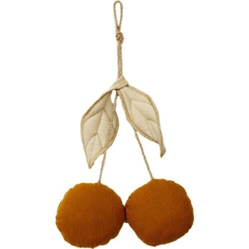 Cute Cherry Wall Hanging Ornaments Cotton Kids Room Nordic Style Hanging Decorations Baby Bedroom Home Party Decor