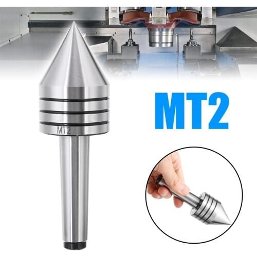 1Pcs MT2 Precisions Steel Lathe Live Center Morse Taper Triple Bearing Lathe Centering Tool CNC Cutter Lathe Tool For Wood Metal