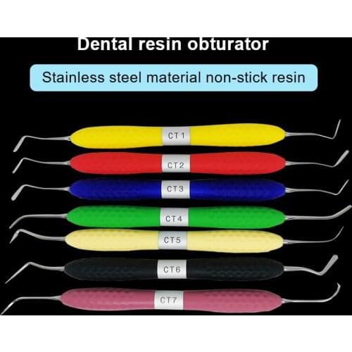 Dental Resin Filler Aesthetic Restoration Kit Resin Plastic Dresser With Silicone Handle Dentistry Tools