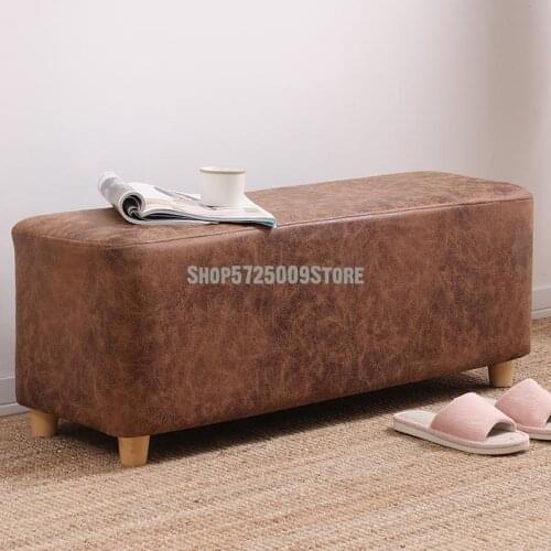 Solid Wood Shoes Changing Stool Household Shoes Wearing Stool Bed Tail Stool Sofa Stool Entrance Stool Clothing Store Fitting Ro