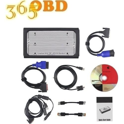 INLINE 6 Data Link Adapter Insite V7.62 Data Link Adaptor Heavy Duty Truck Diagnostic Tool Diesel Truck Scanner