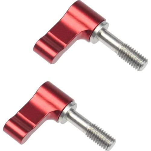 2Pcs CNC M5*17mm Clamping Lever Clamping Handle Screws Adjustable Handle Locking Thread Knob for Photographic Camera Accessories