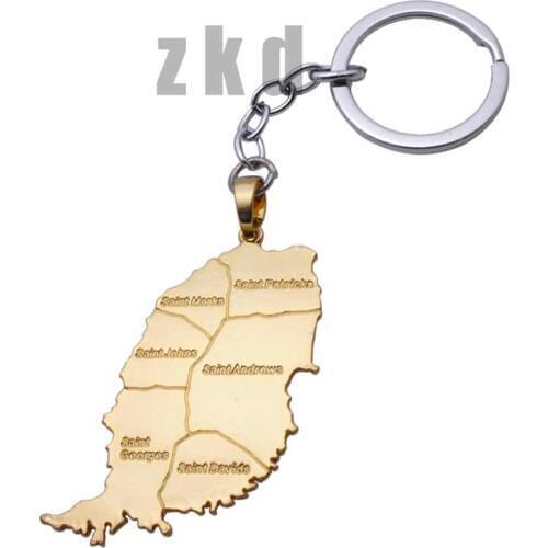 ZKD Ireland map key ring & key chain