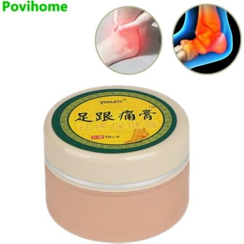 1pcs 50g Foot Joint Pain Cream Heel Sore Bone Effectly Treat Spurs Ankle Sprain Pain Relief Ointment Herbal Medical Plaster