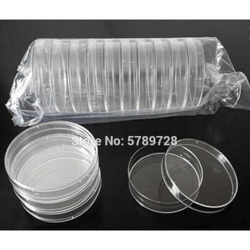 10Pcs Lab 35mm 60mm 90mm 100mm 120mm 150mm Disposable Sterile Plastic Petri Dishes Lab Cell Tissue Culture Dish