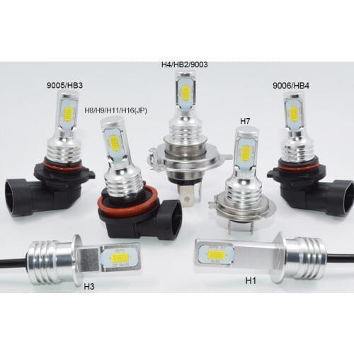 Car headlight 72W H1 h3 bulbs h4 h7 h11 9006/HB4 9005/HB3 CANBUS led White 3000lm H7 LED Car headlight bulb car-styling