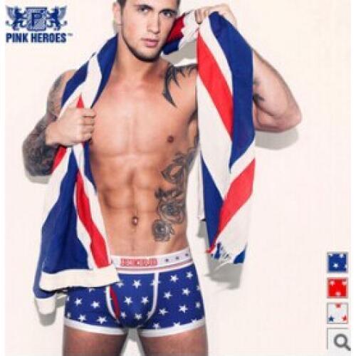 Free shipping!High quality brand Pink hero mens star underwear and women underwear lovers underpants sexy underwear panties