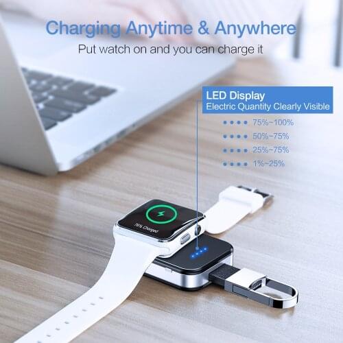 Wireless Charger For Apple Watch 5 4 3 2 Power Bank Magnetic Charging Portable Mini iWatch Wireless Charging External Battery