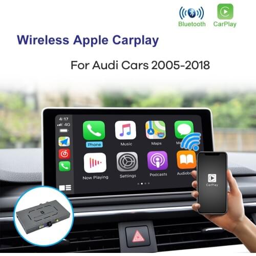 Wireless Apple CarPlay and Android Auto integration interface for Audi A3 A4L A5 Q5 Q2 Q7 A1 Q3 A6 A7 A8 MMI 2G 3G 2005-2018