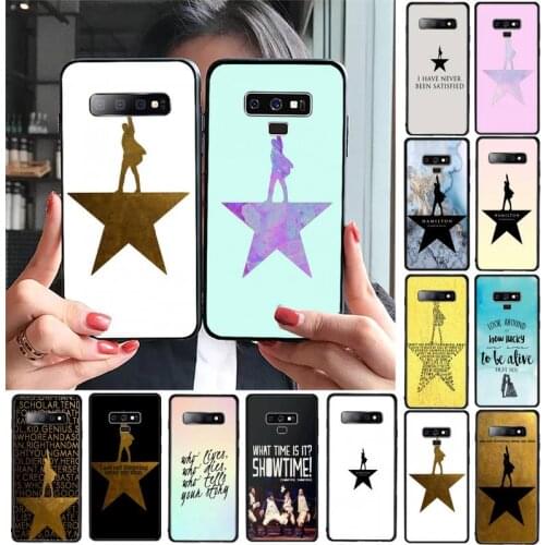 YNDFCNB Hamilton Musical Lyrics Phone Cover For Samsung Galaxy A30 A20 S20 A50S A30S A71 A10 A10S A7 A8 A6 plus Cases