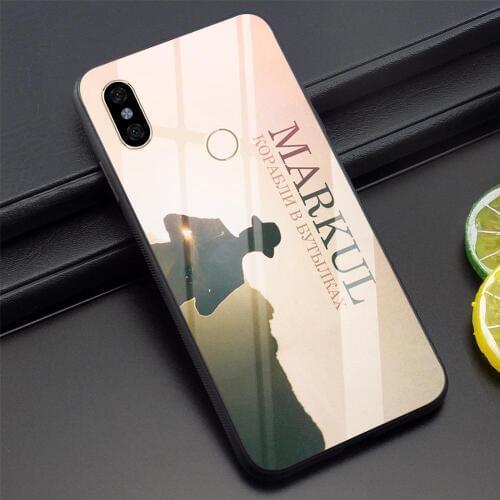 Tempered Glass Markul Rapper Phone Cover for Xiaomi 4X Case A1 A2 Mi 8 Lite Mi 9 F1 Redmi 6A Note 5 5 7 Pro