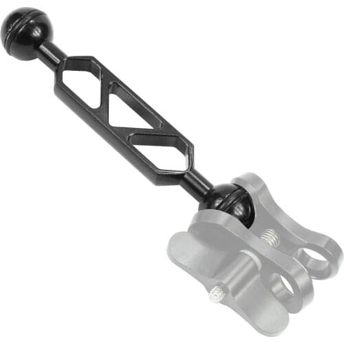 1PCS CNC Aluminum Alloy Diving Light Arm Ball Head Butterfly Clip Light Arms For GOPRO 7 6 5 4 Hero Sports Camera Spare Parts