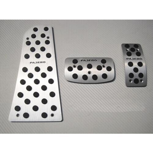 For MITSUBISHI PAJERO/Pajero SPORT 2015 to 2019 Fuel Brake Foot Rest AT Pedal Plate Non slip Accelerator Pad Sticker