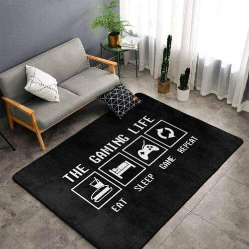 Video Gamer Lifestyle World Doormat Rug Floor Carpet Bedroom Non-slip Mat Boy Girl Play Cartoon Gift Anime