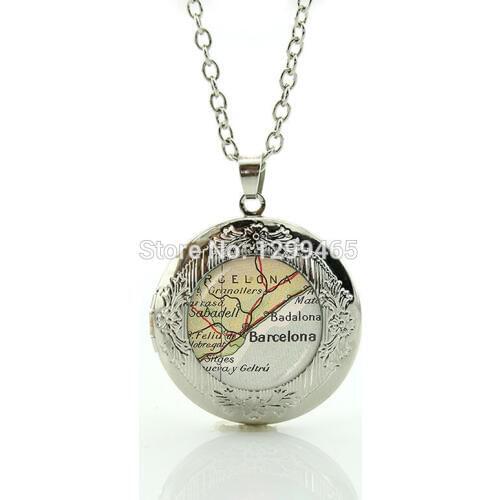 2017 Collier Collection Barcelona Map Jewelry Leisure Series Essential Simple Design Elegant And Charming Winter Style N897
