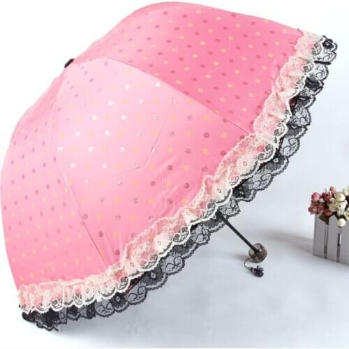 Aurora xb4319 La Leisi lace parasol umbrella UV umbrella folded umbrella advertising