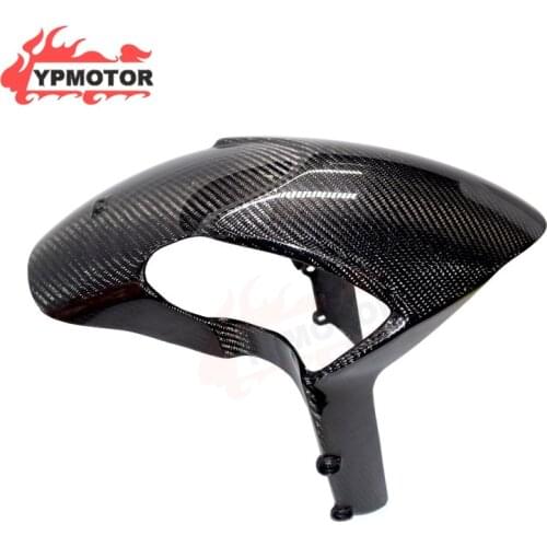 Real Carbon Fiber Sport Racing Bike Front Fender Wheel Mudguard Tire Mud Splash Cover Faring For Ducati Monster 696 796 1100 EVO