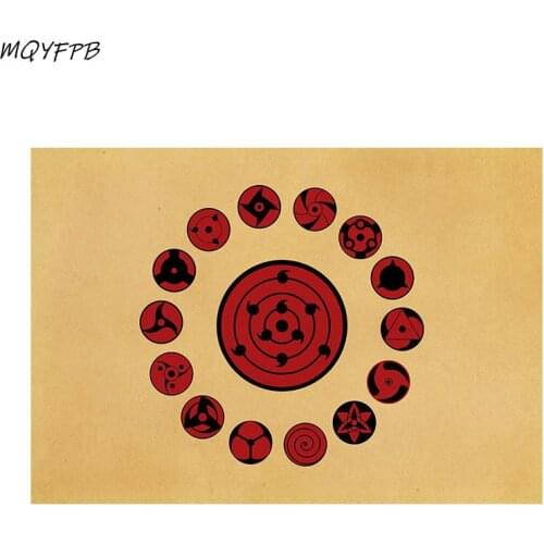 Japanese Animation Kraft Paper Poster Home Bedroom Wall Decoration Painting Core 50.5x35cm