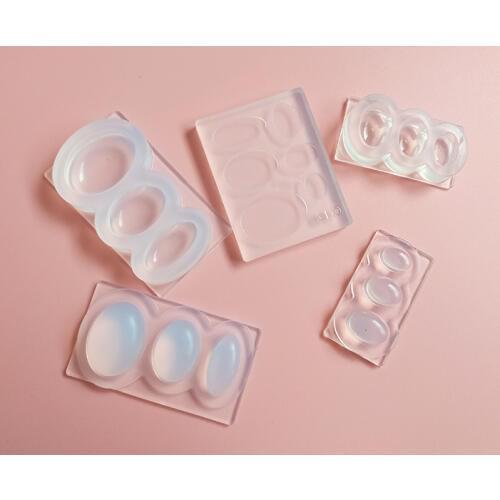 Water Injection Hollow Semi - elliptical sphere Full Transparent DIY Decorative Craft Jewelry Making resin molds for jewelry