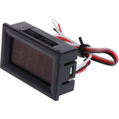 DC 0-100V 3-Wire Voltmeter LED 0.56in Digital Voltage Meter Panel Monitor Tester