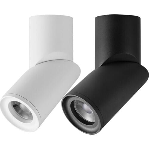 Dimmable Rotating LED Downlights 10W15W20W COB LED Ceiling Spot Lights AC85-265V LED Wall Lamp Warm Cold White Indoor Lighting