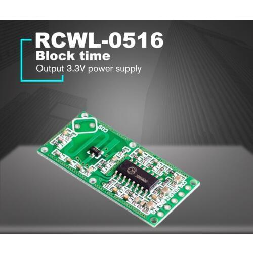 RCWL-0516 Doppler Radar Sensor Motion Detector Microwave Module for Arduino Human Body Induction Switch Intelligent Detection