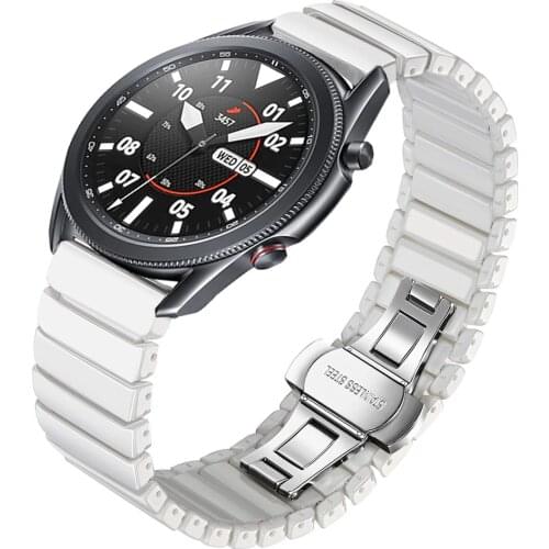 22mm 20mm Ceramic strap for Samsung galaxy watch Active 2 Amazfit GTR Frosted ceramic comfort strap for Huawei watch GT2 band