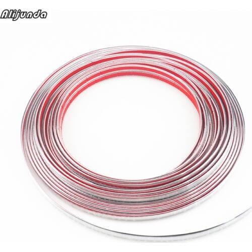 Car-styling 10mmx15m DIY Car decoration Chrome Strip sticker for Acura RLX CL EL CSX ILX MDX NSX RDX RL SLX TL TSX Vigor ZDX