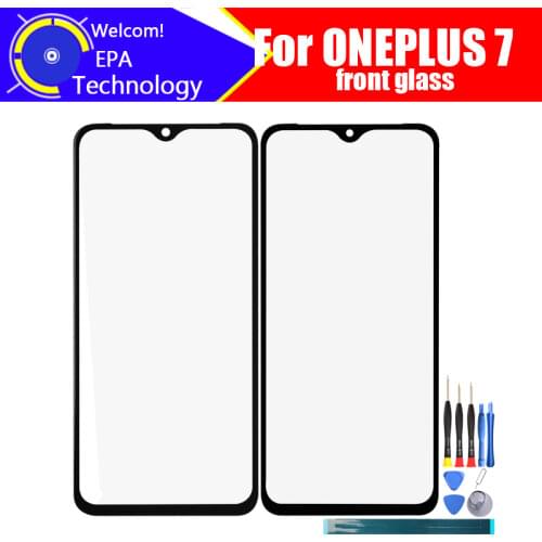 ONEPLUS 7 Front Glass Screen Lens 100% Original Front Touch Screen Glass Outer Lens for ONEPLUS 7+ Tools + Adhesive