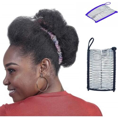 Women Banana Hair Pins Lazy Hair Comb Stretchable Hair Accessories Professional Hair Clip For Women Insert Comb Magic Hair Grips