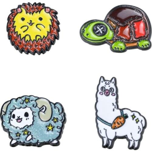 Cute Sheep Hard Enamel Pins Collect Creativity Child Fashion Jewelry Gifts Metal Cartoon Brooch Backpack Hat Collar Lapel Badges