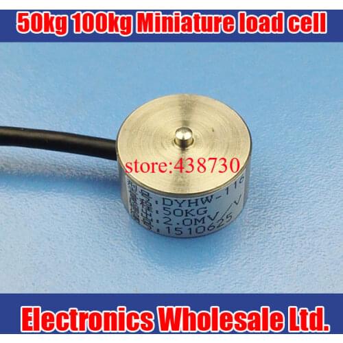 1pcs Miniature load cell / Ultra-small size pressure sensor / 2.0MV Load cell /Weight sensor 50kg 100kg