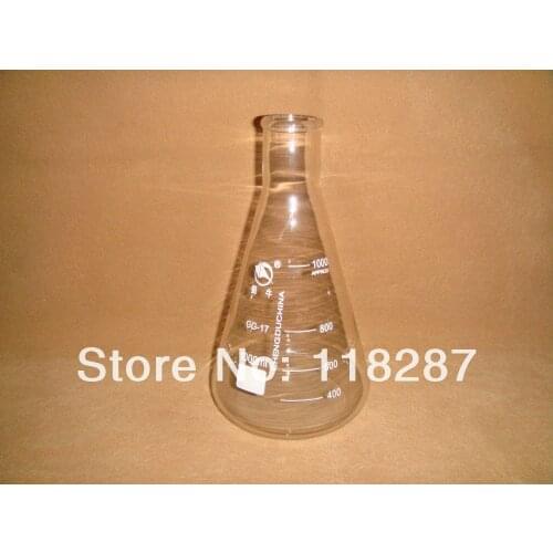 1000ml,Erlenmeyer Flask,Conical Bottle,Narrow neck,Lab Erlenmeyer flask
