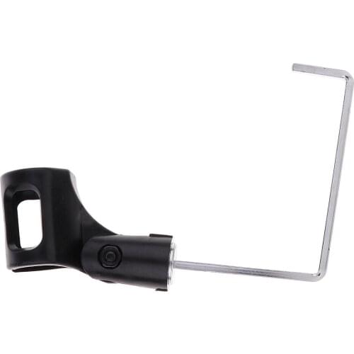 4 x 4mm Tooyful Durable Iron Saxophone Microphone Clip Holder Stand Sax Stage Alto/Tenor Saxophone Replacement Accessory Black