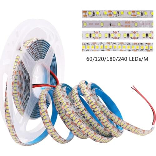 5M Led Light Strip Waterproof Bendable Led Strip 12V 2835 240 Led Flex Led Tape Diode White/Warm White/Netural White Home Decor