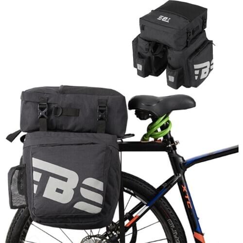 50L Bicycle Carrier Bags Large Capacity Cycling Storge Bag Mountain Bike Saddle Rack Trunk Bags Luggage Carrier Bike Bag X127D