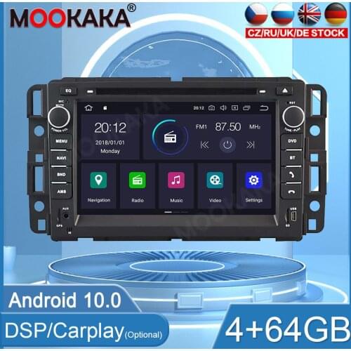 4+64GB Android10 Car Radio For Hummer H2 2008-2011 Carplay Player GPS MultimediaNavigation Head Unit Car Stereo WIFI DSP